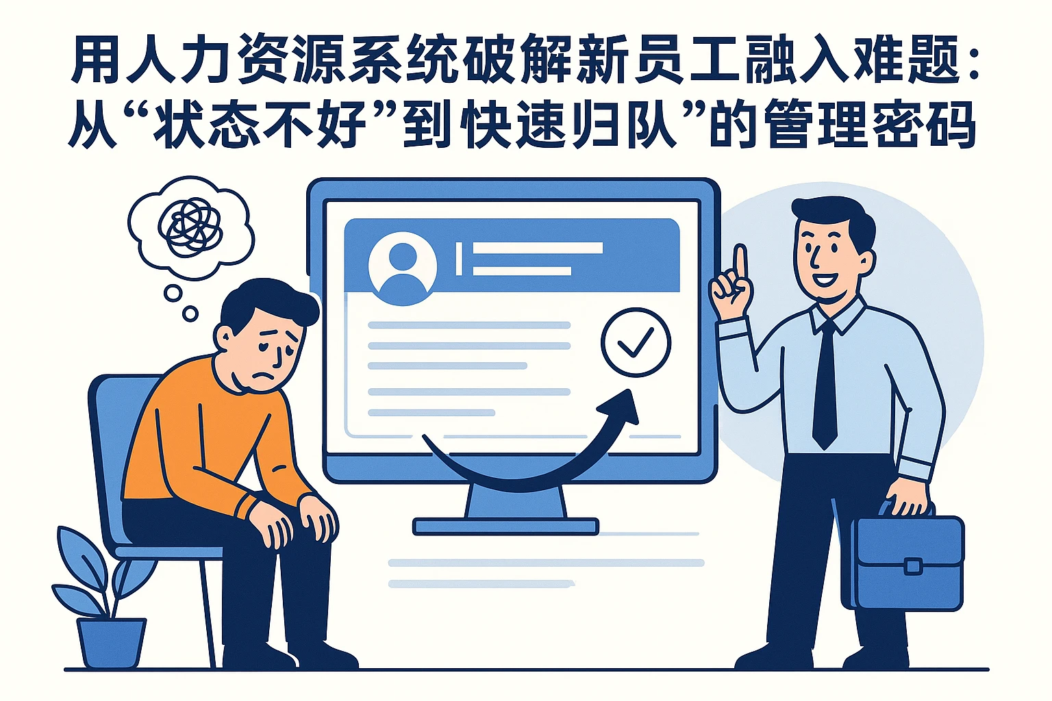 用人力资源系统破解新员工融入难题：从“状态不好”到“快速归队”的管理密码