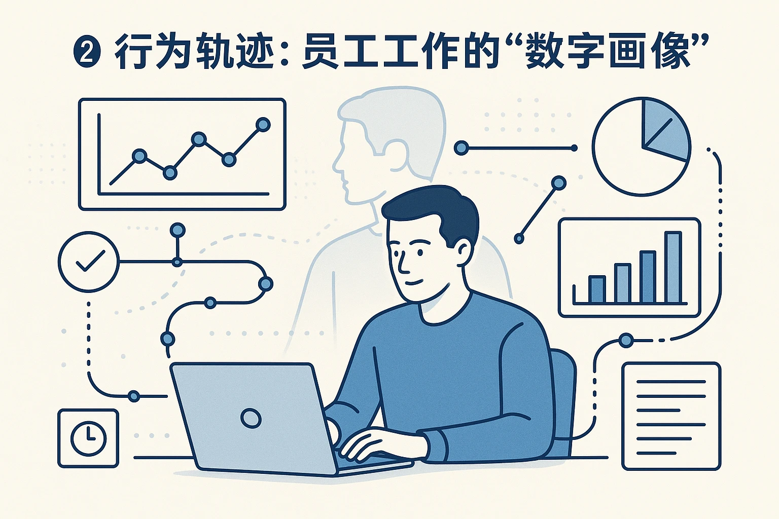 2. 行为轨迹：员工工作的“数字画像”