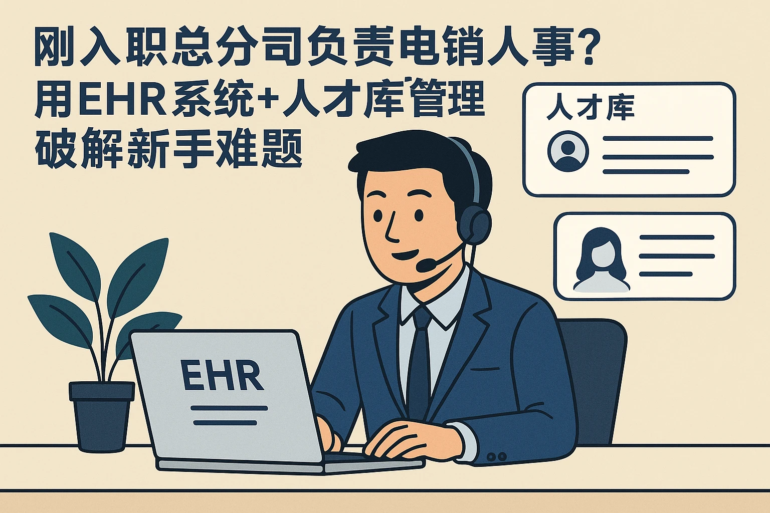 刚入职总分公司负责电销人事？用EHR系统+人才库管理破解新手难题