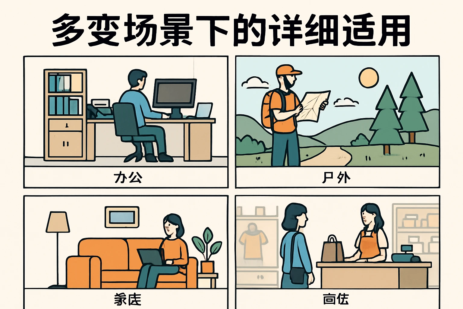 多变场景下的详细适用