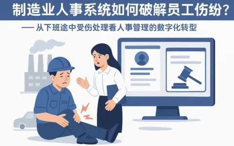 制造业人事系统如何破解员工工伤纠纷？——从下班途中受伤处理看人事管理的数字化转型