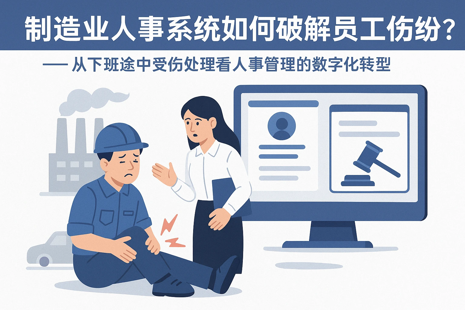 制造业人事系统如何破解员工工伤纠纷？——从下班途中受伤处理看人事管理的数字化转型