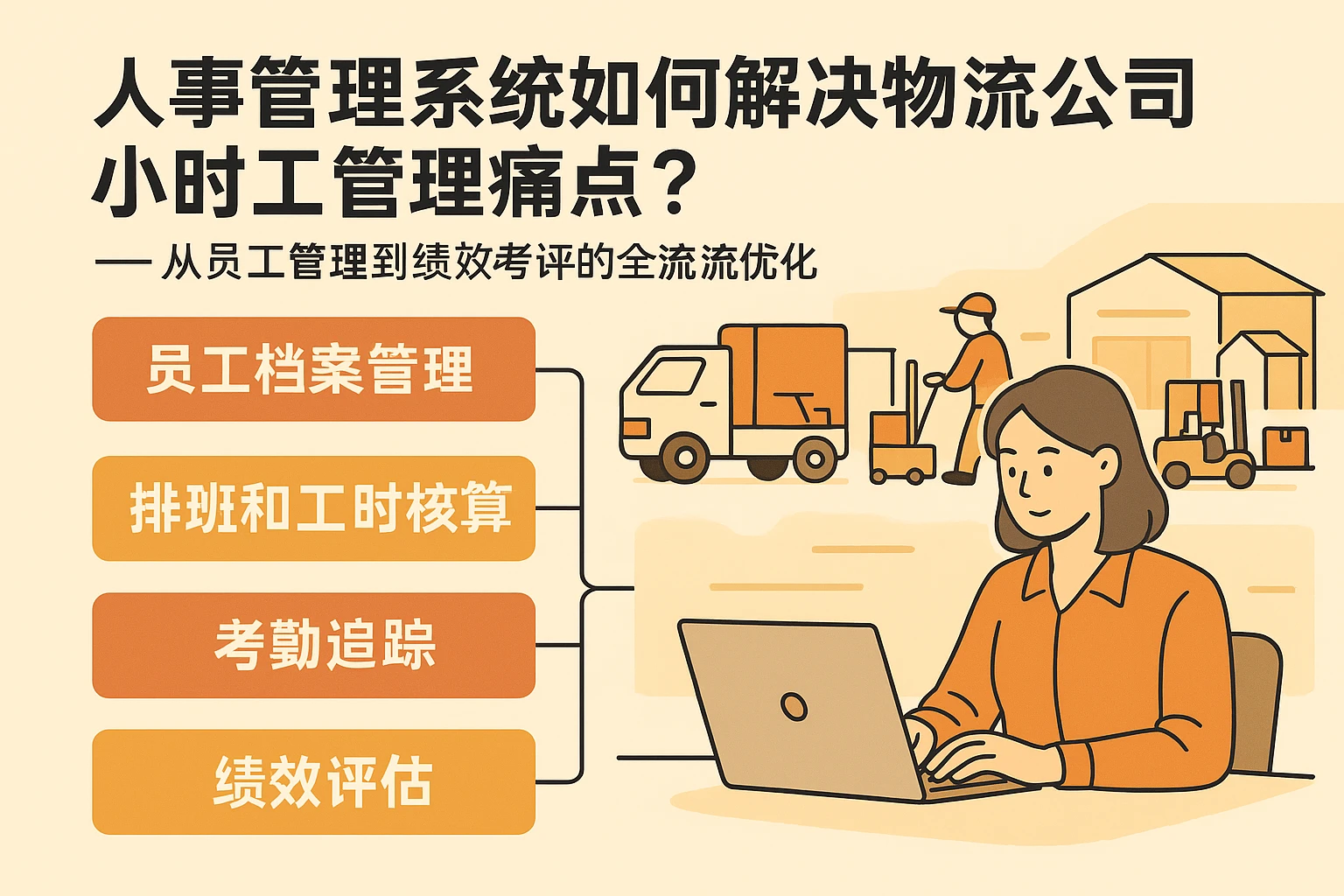 人事管理系统如何解决物流公司小时工管理痛点？——从员工管理到绩效考评的全流程优化