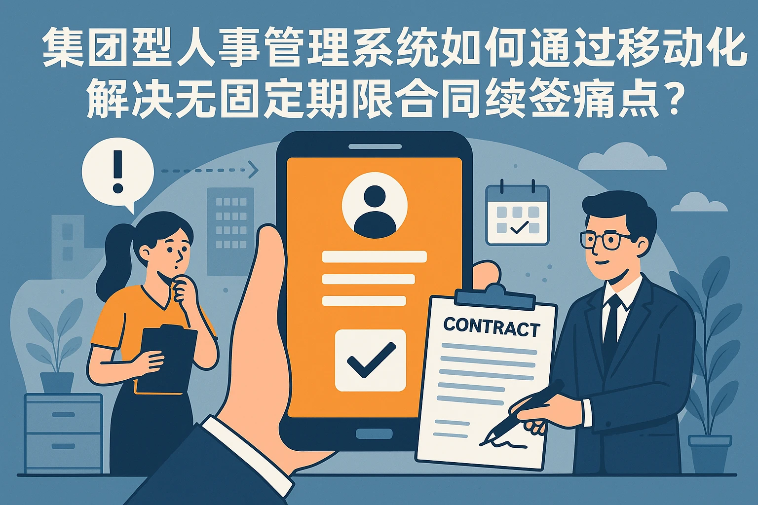 集团型人事管理系统如何通过移动化解决无固定期限合同续签痛点？