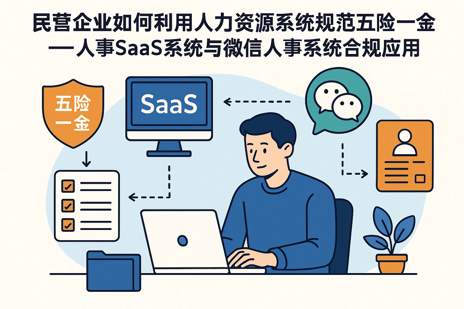 民营企业如何利用人力资源系统规范五险一金管理——人事SaaS系统与微信人事系统的合规应用