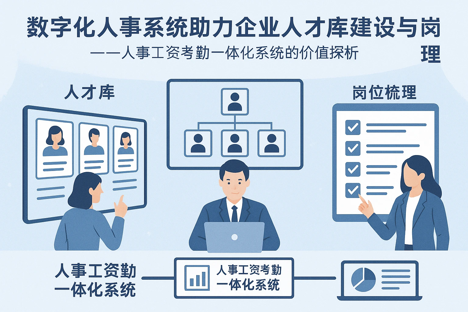 数字化人事系统助力企业人才库建设与岗位梳理——人事工资考勤一体化系统的价值探析