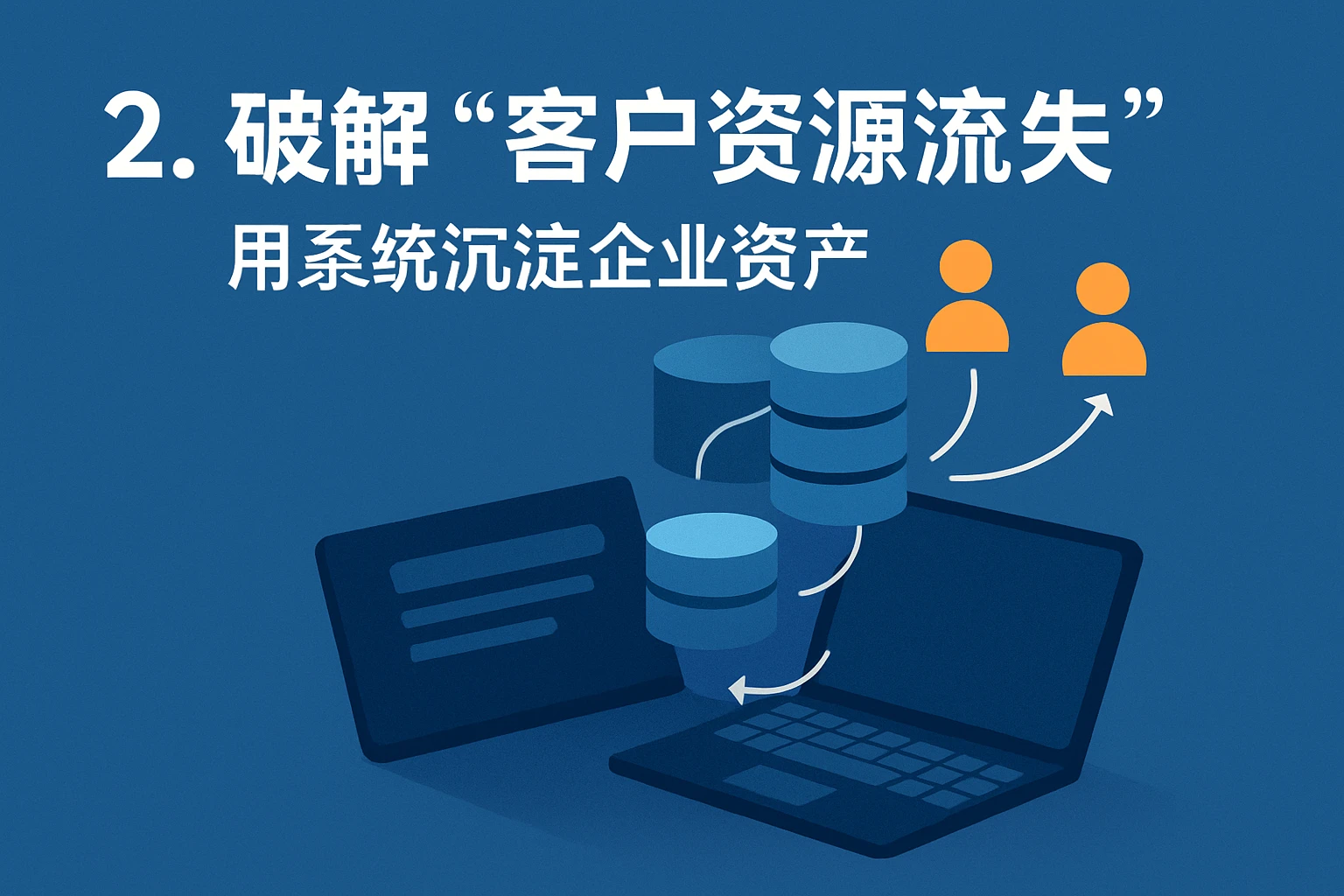 2. 破解“客户资源流失”：用系统沉淀企业资产