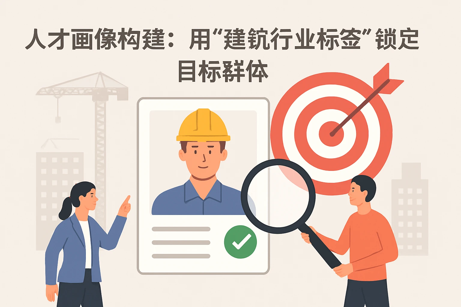 2. 人才画像构建：用“建筑行业标签”锁定目标群体