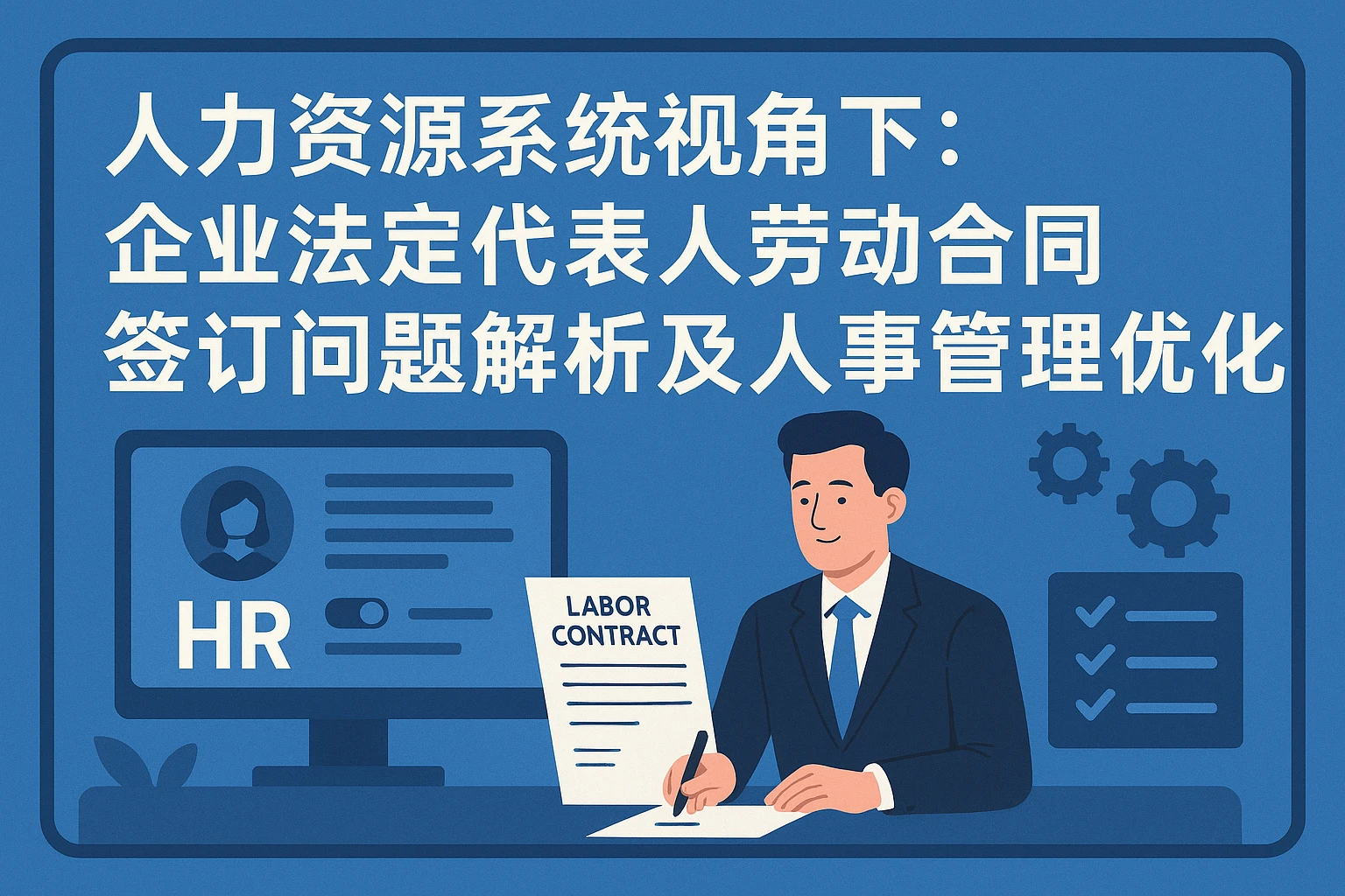 人力资源系统视角下：企业法定代表人劳动合同签订问题解析及人事管理优化