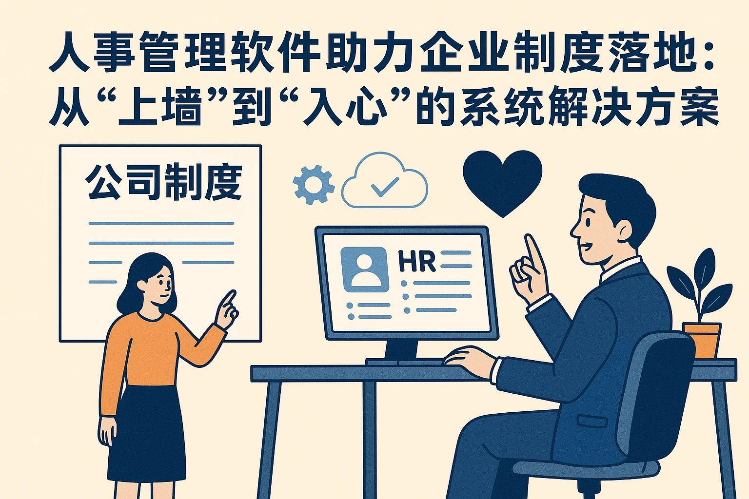 人事管理软件助力企业制度落地：从“上墙”到“入心”的系统解决方案