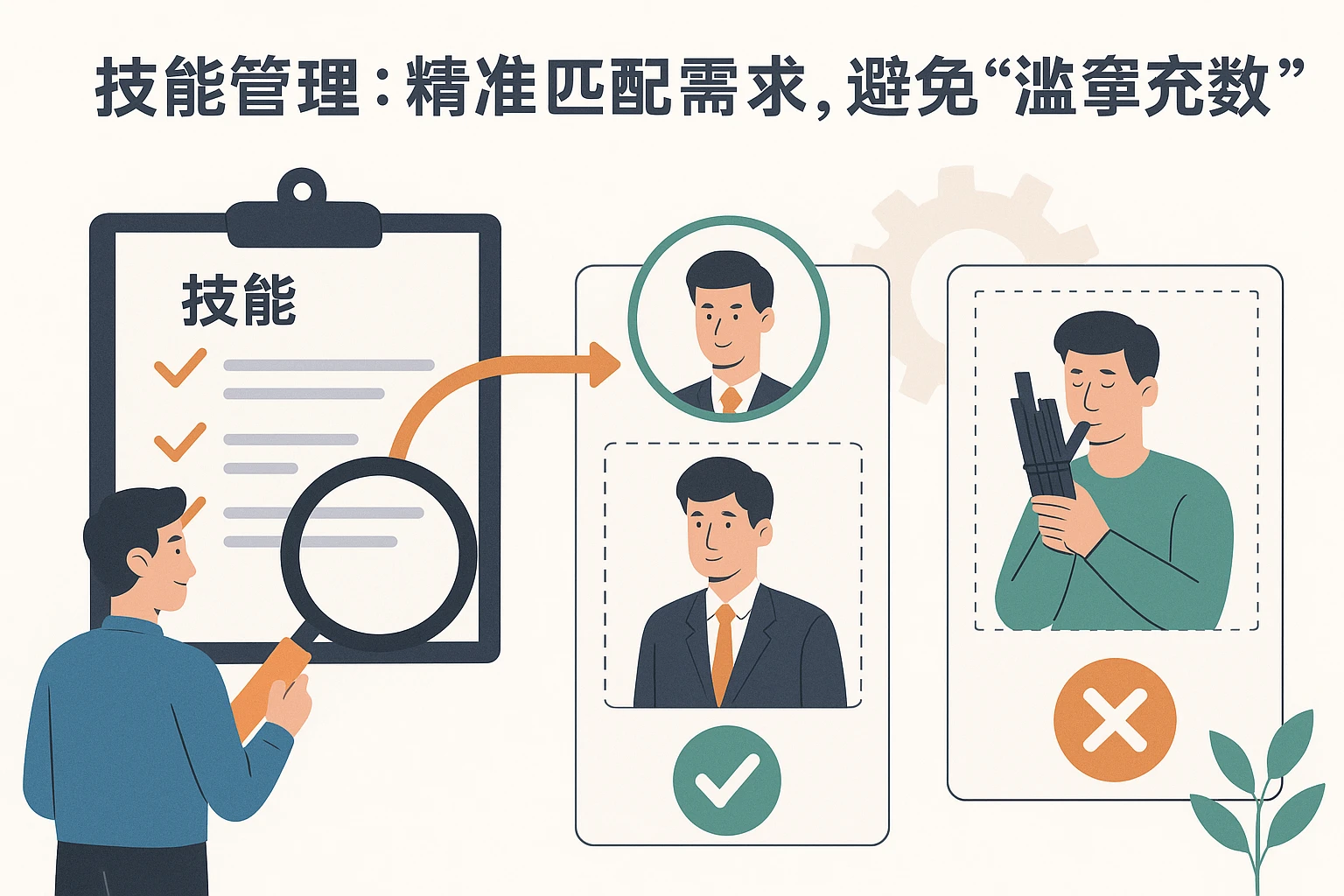 2. 技能管理：精准匹配需求，避免“滥竽充数”