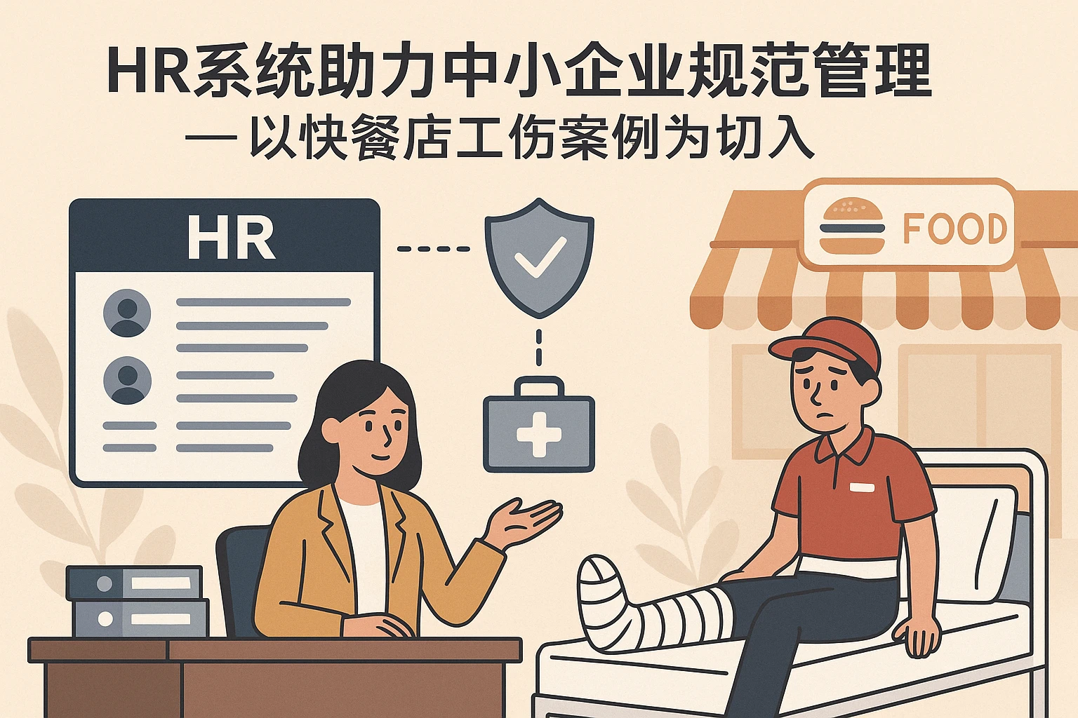 HR系统助力中小企业规范管理——以快餐店工伤案例为切入