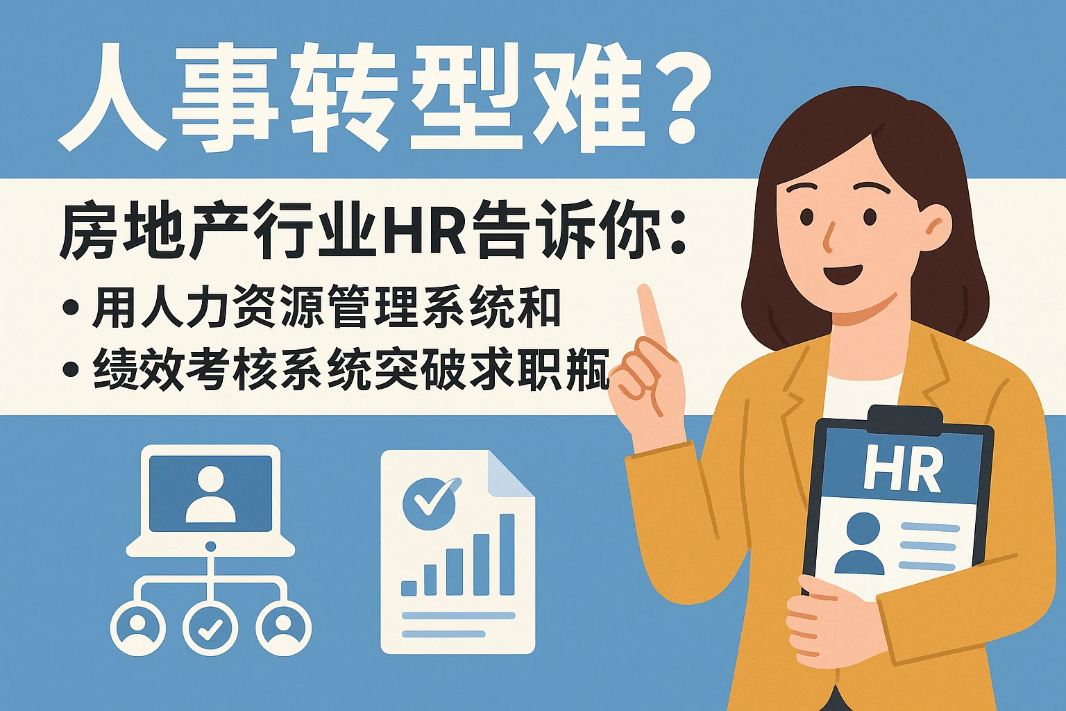 人事转型难？房地产行业HR告诉你：用人力资源管理系统和绩效考核系统突破求职瓶颈