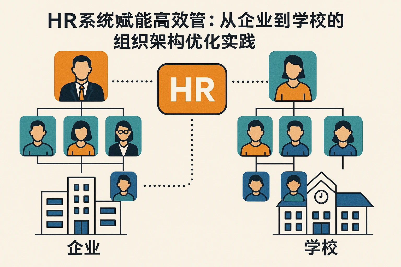 HR系统赋能高效管理：从企业到学校的组织架构优化实践