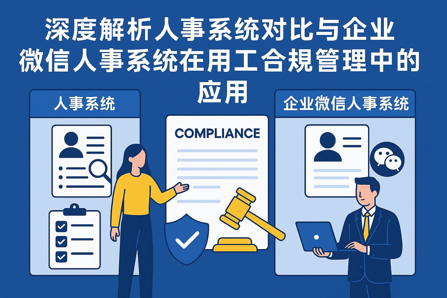 深度解析人事系统对比与企业微信人事系统在用工合规管理中的应用
