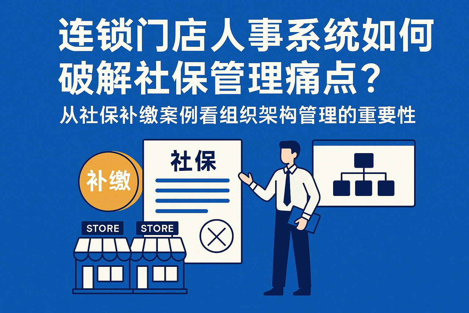连锁门店人事系统如何破解社保管理痛点？从社保补缴案例看组织架构管理的重要性