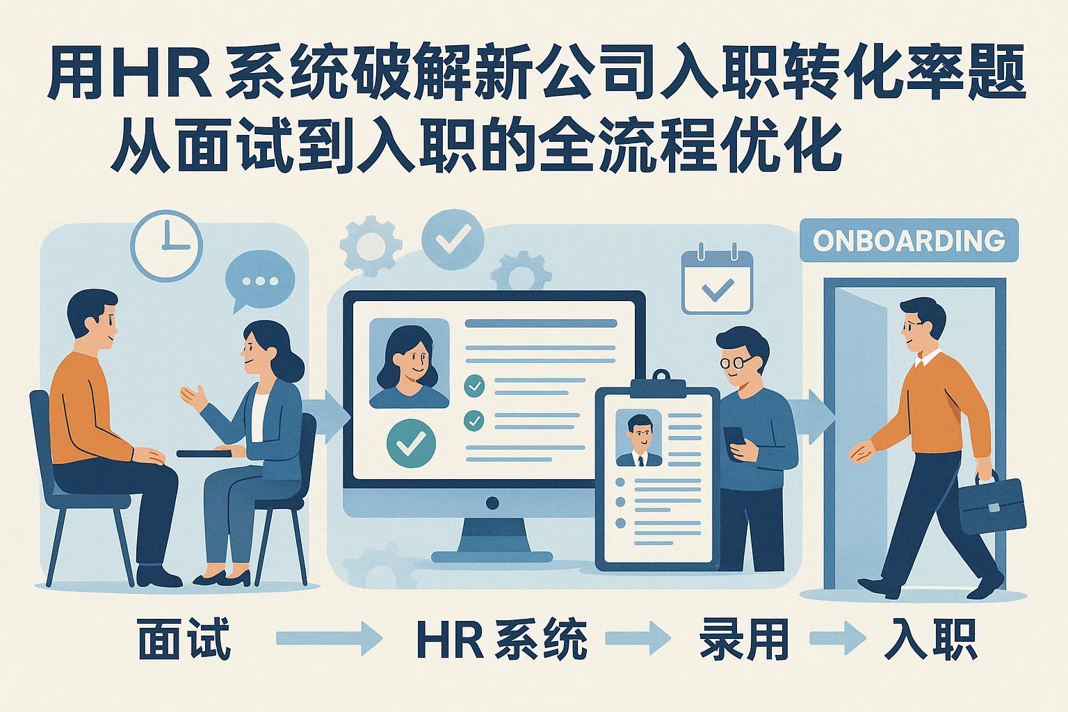 用HR系统破解新公司入职转化率难题：从面试到入职的全流程优化