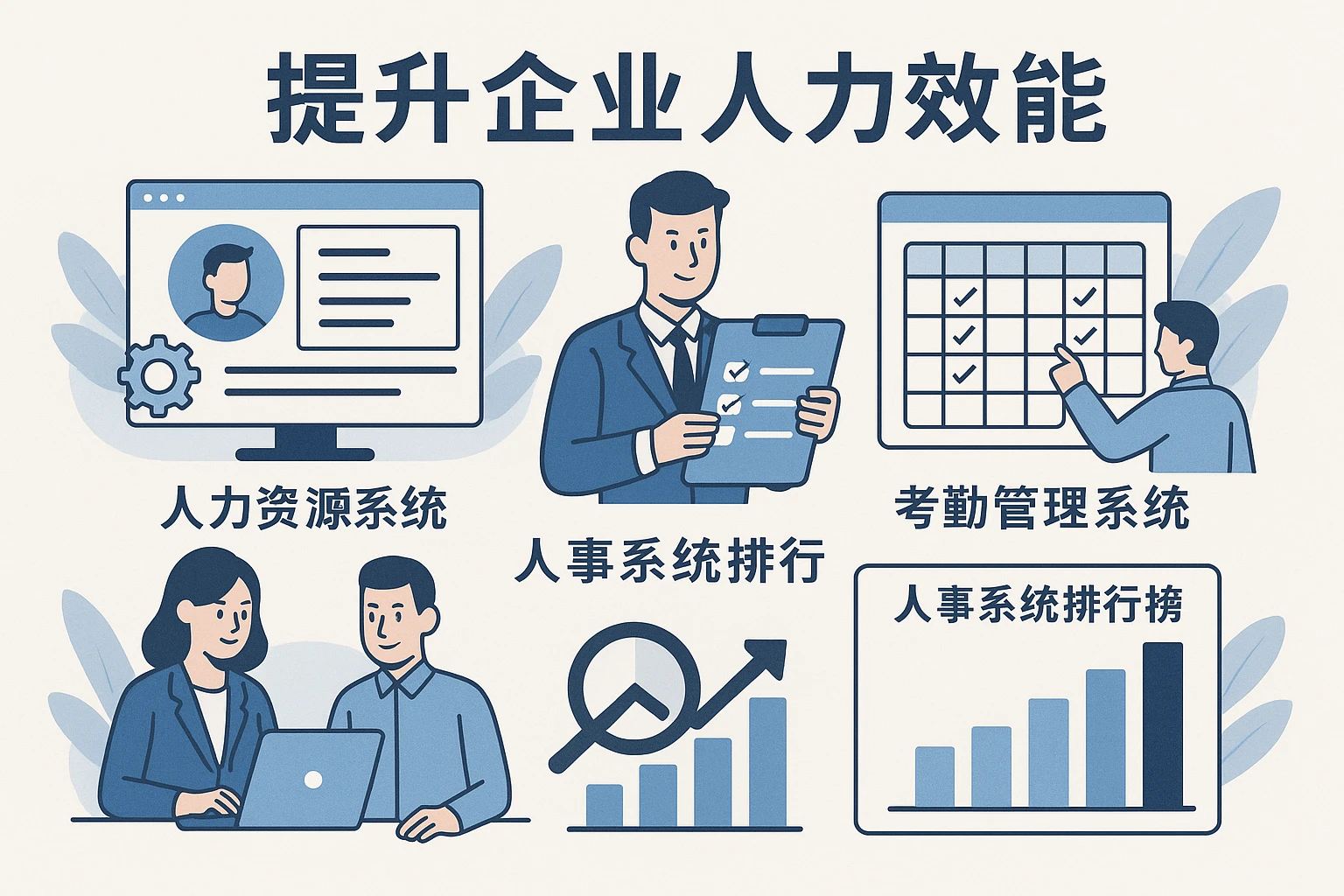 提升企业人力效能:人力资源系统与考勤管理系统在现代人事管理中的核心价值及人事系统排行榜分析