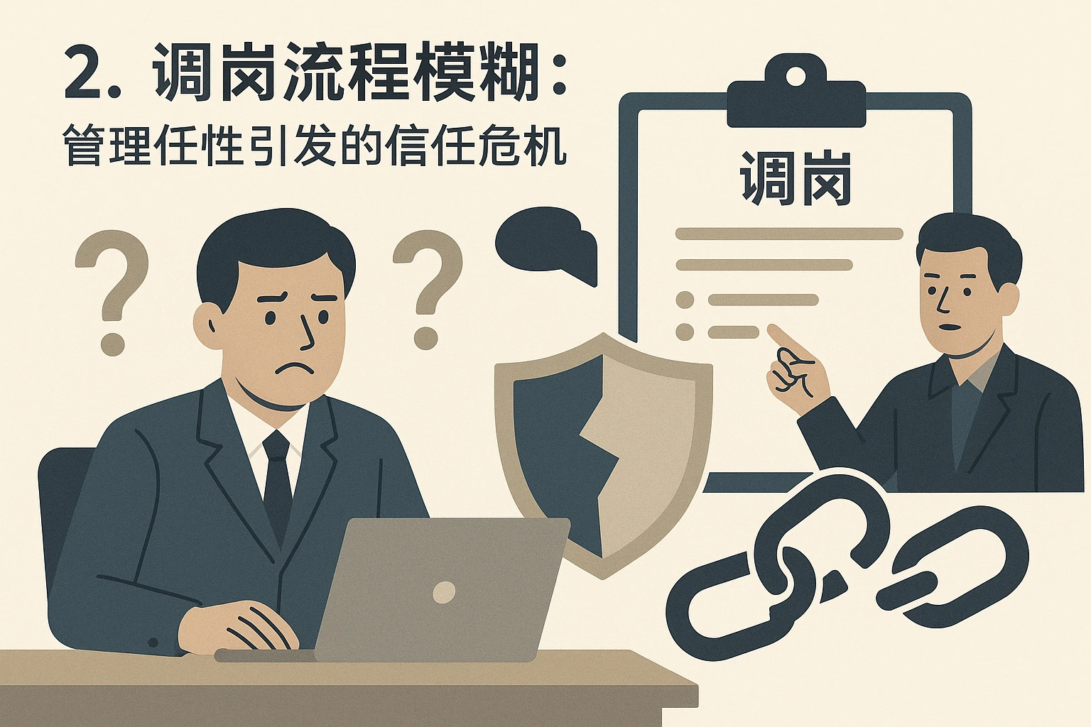 2. 调岗流程模糊：管理任性引发的信任危机
