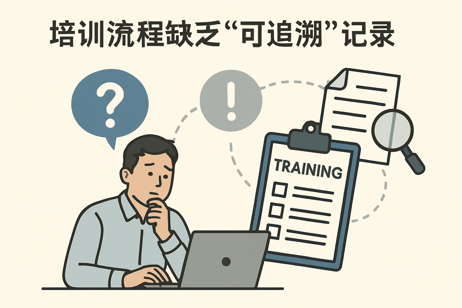 2. 培训流程缺乏“可追溯”记录
