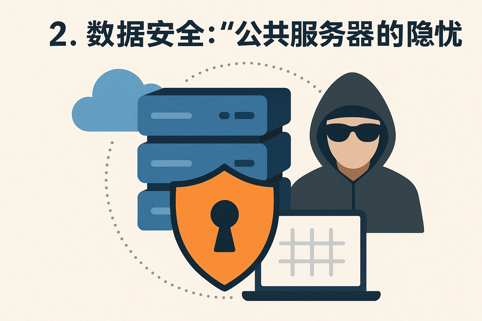2. 数据安全：公共服务器的“隐忧”