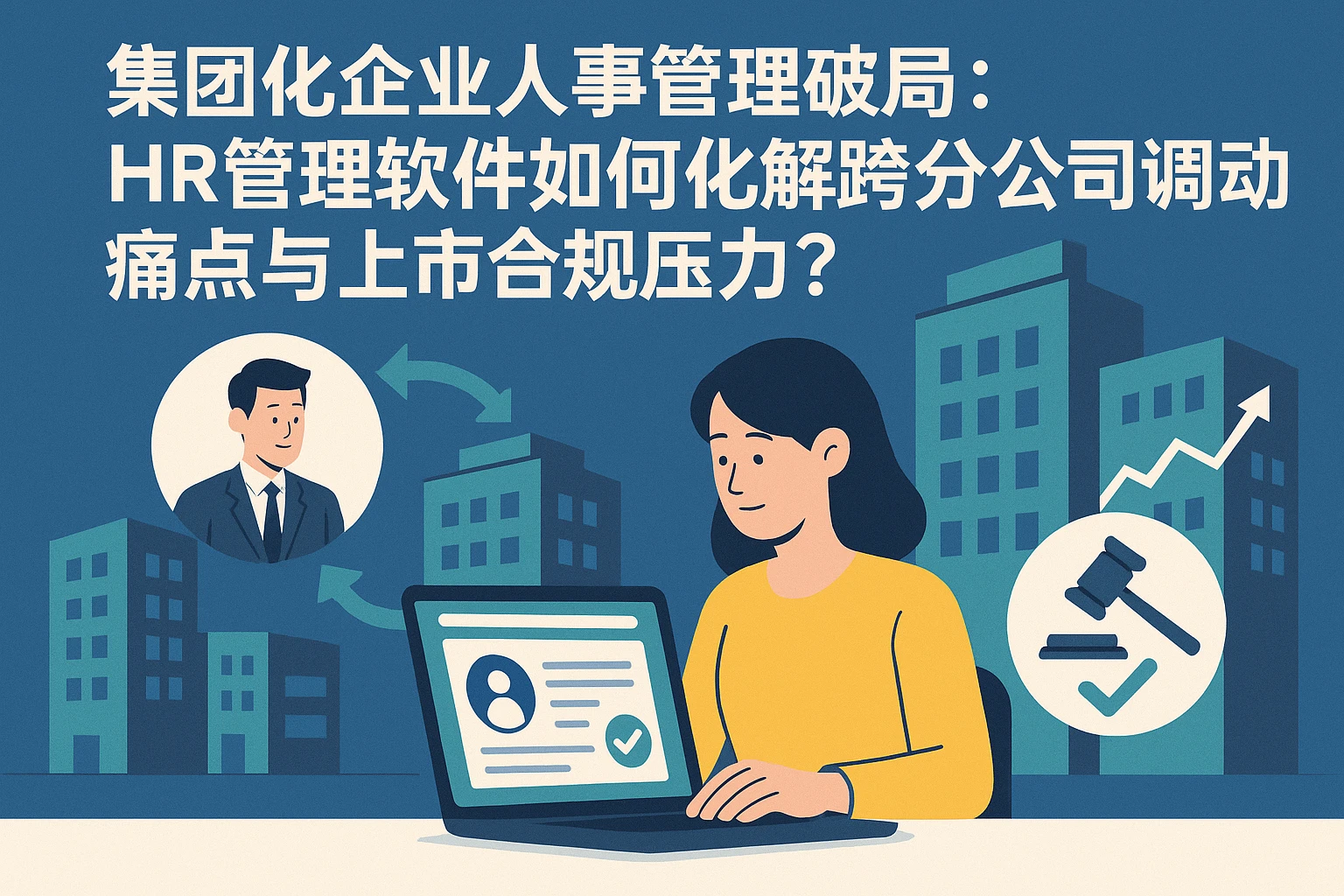 集团化企业人事管理破局：HR管理软件如何化解跨分公司调动痛点与上市合规压力？