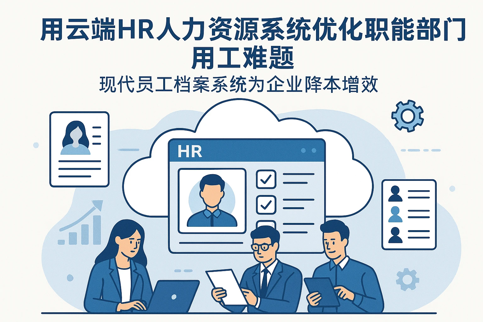 用云端HR人力资源系统优化职能部门用工难题——现代员工档案系统为企业降本增效
