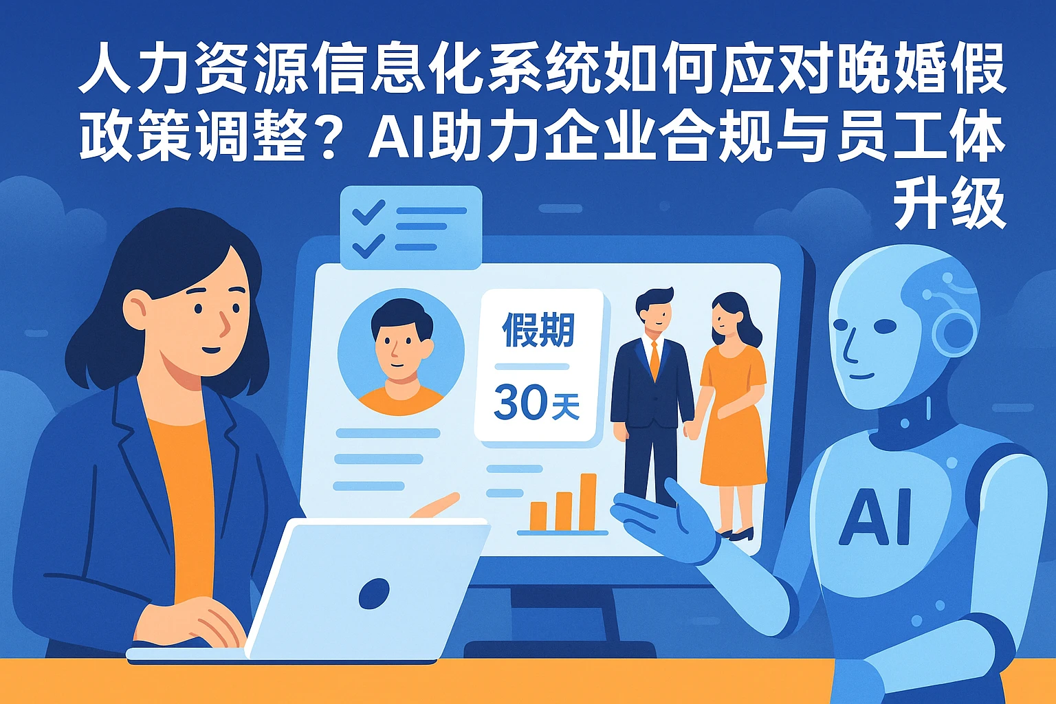 人力资源信息化系统如何应对晚婚假政策调整？AI助力企业合规与员工体验升级