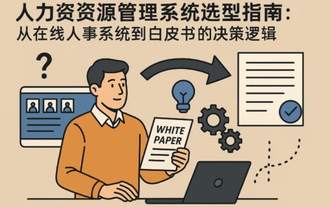 人力资源管理系统选型指南：从在线人事系统到白皮书的决策逻辑