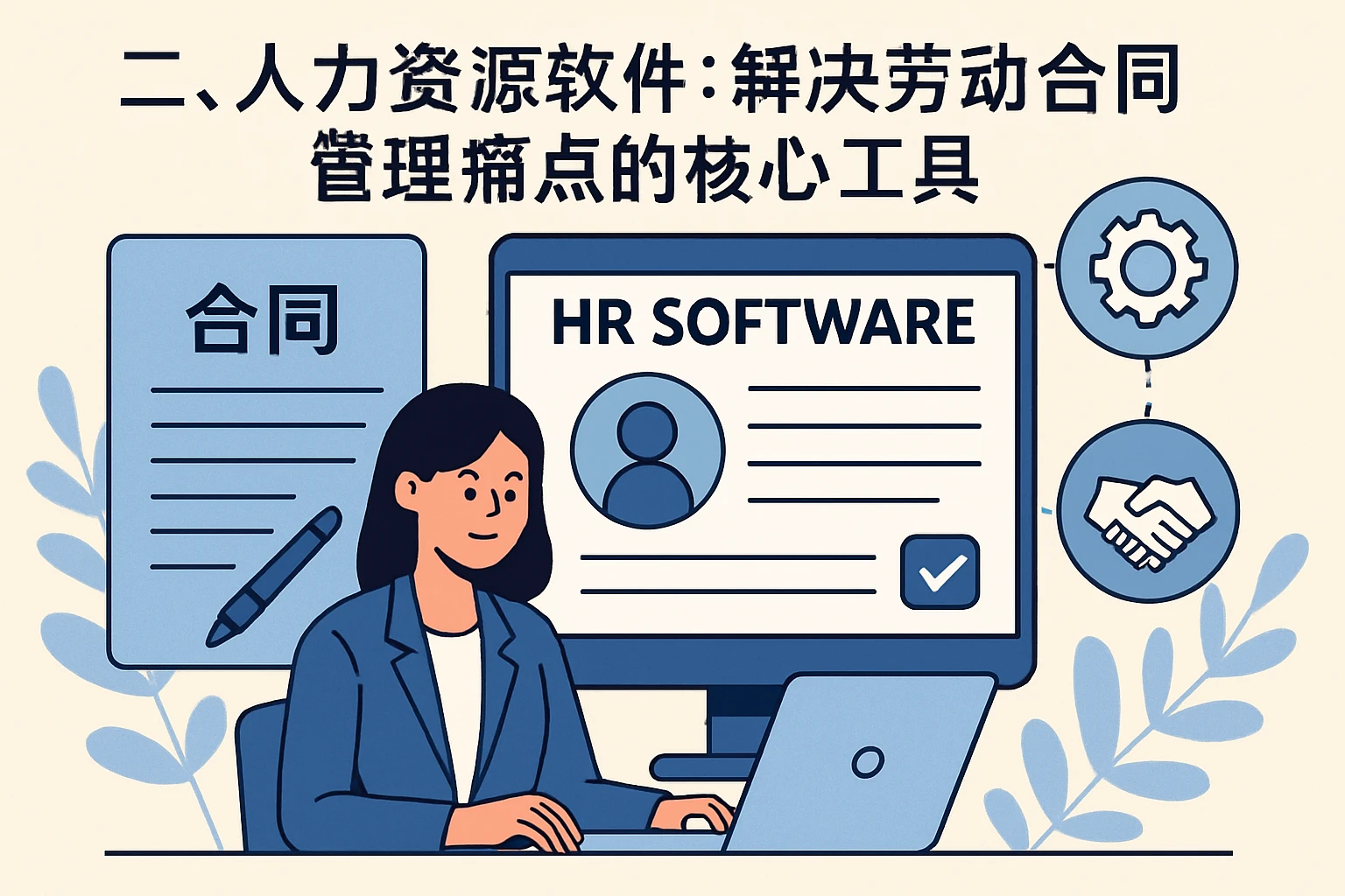 二、人力资源软件：解决劳动合同管理痛点的核心工具