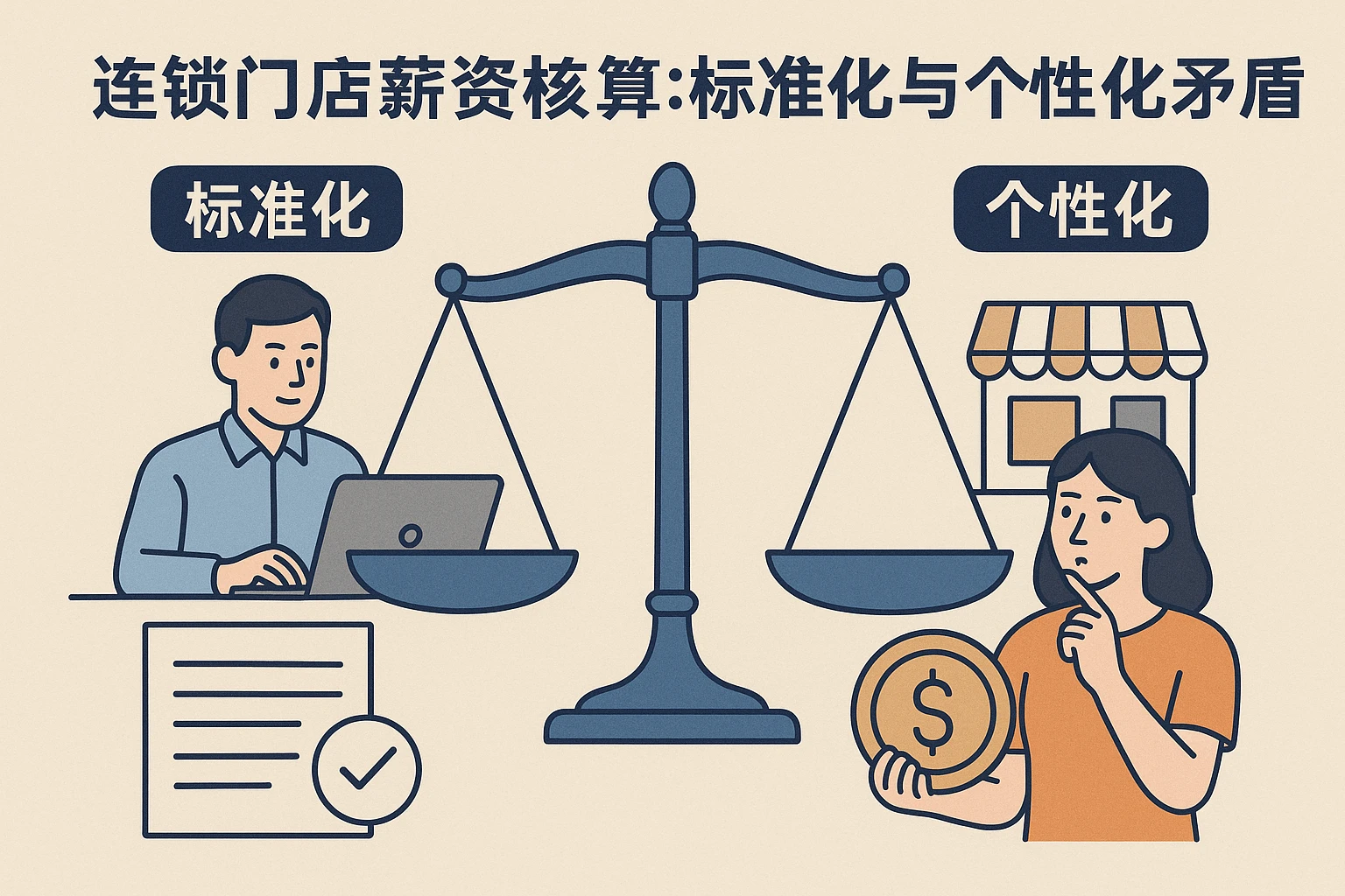 2. 连锁门店薪资核算：标准化与个性化的矛盾