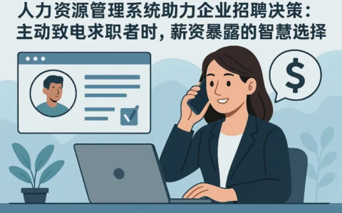 人力资源管理系统助力企业招聘决策：主动致电求职者时，薪资暴露的智慧选择