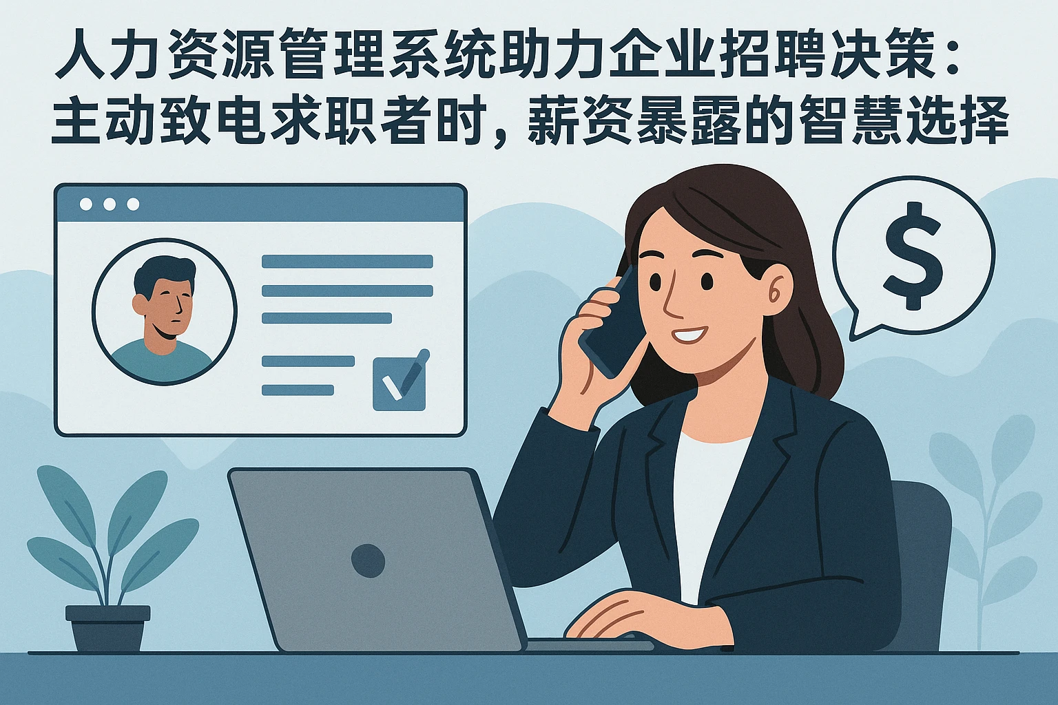 人力资源管理系统助力企业招聘决策：主动致电求职者时，薪资暴露的智慧选择