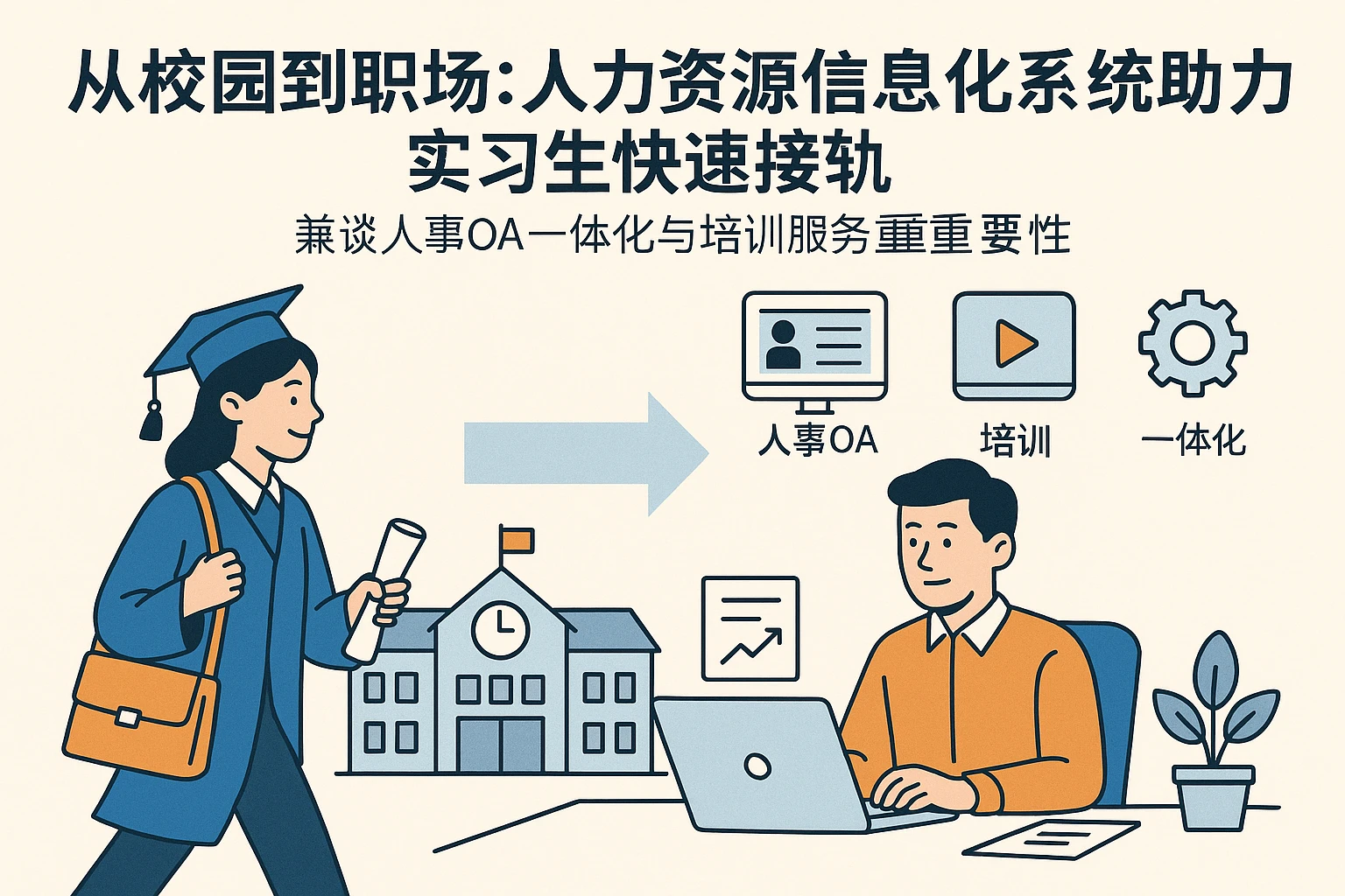 从校园到职场：人力资源信息化系统助力实习生快速接轨——兼谈人事OA一体化与培训服务的重要性