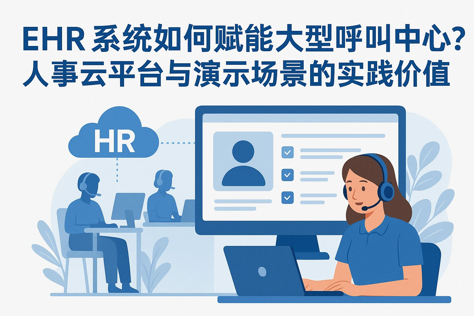 EHR系统如何赋能大型呼叫中心？人事云平台与演示场景的实践价值