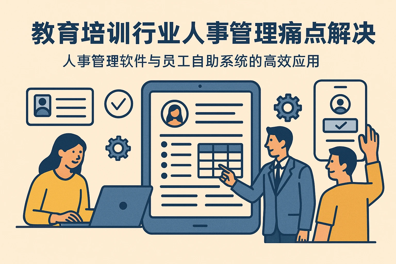 教育培训行业人事管理痛点解决：人事管理软件与员工自助系统的高效应用
