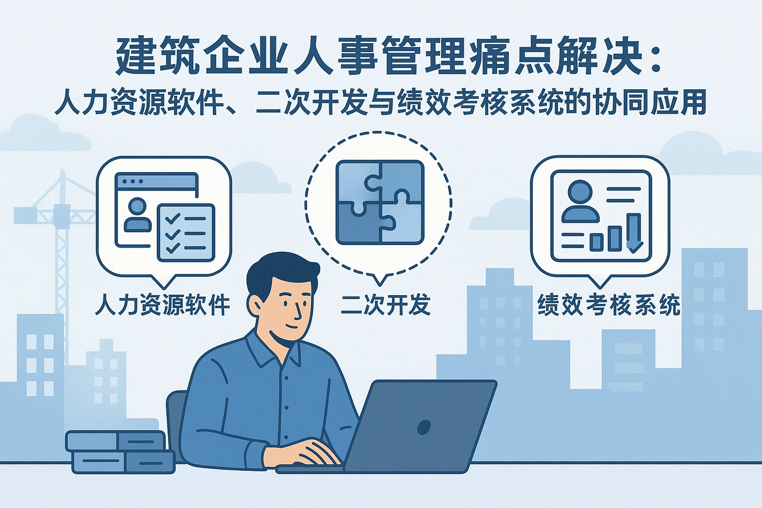 建筑企业人事管理痛点解决：人力资源软件、二次开发与绩效考核系统的协同应用