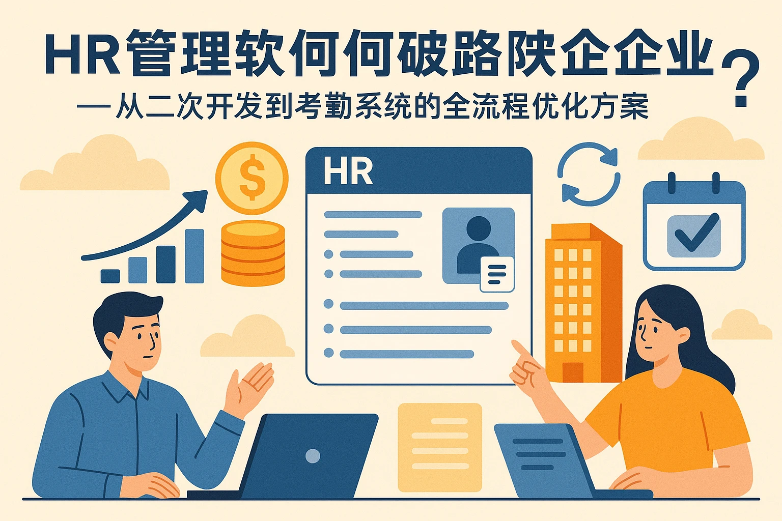 HR管理软件如何破解房地产企业薪资管理困局？——从二次开发到考勤系统的全流程优化方案