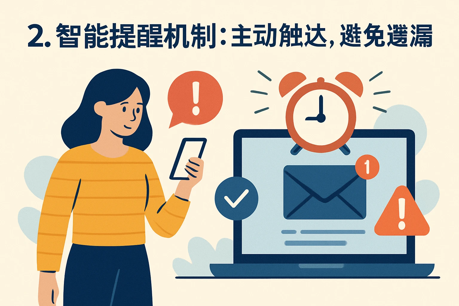 2. 智能提醒机制：主动触达，避免遗漏