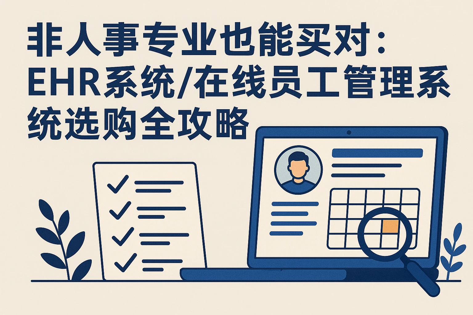 非人事专业也能买对：ehr系统/在线员工管理系统选购全攻略