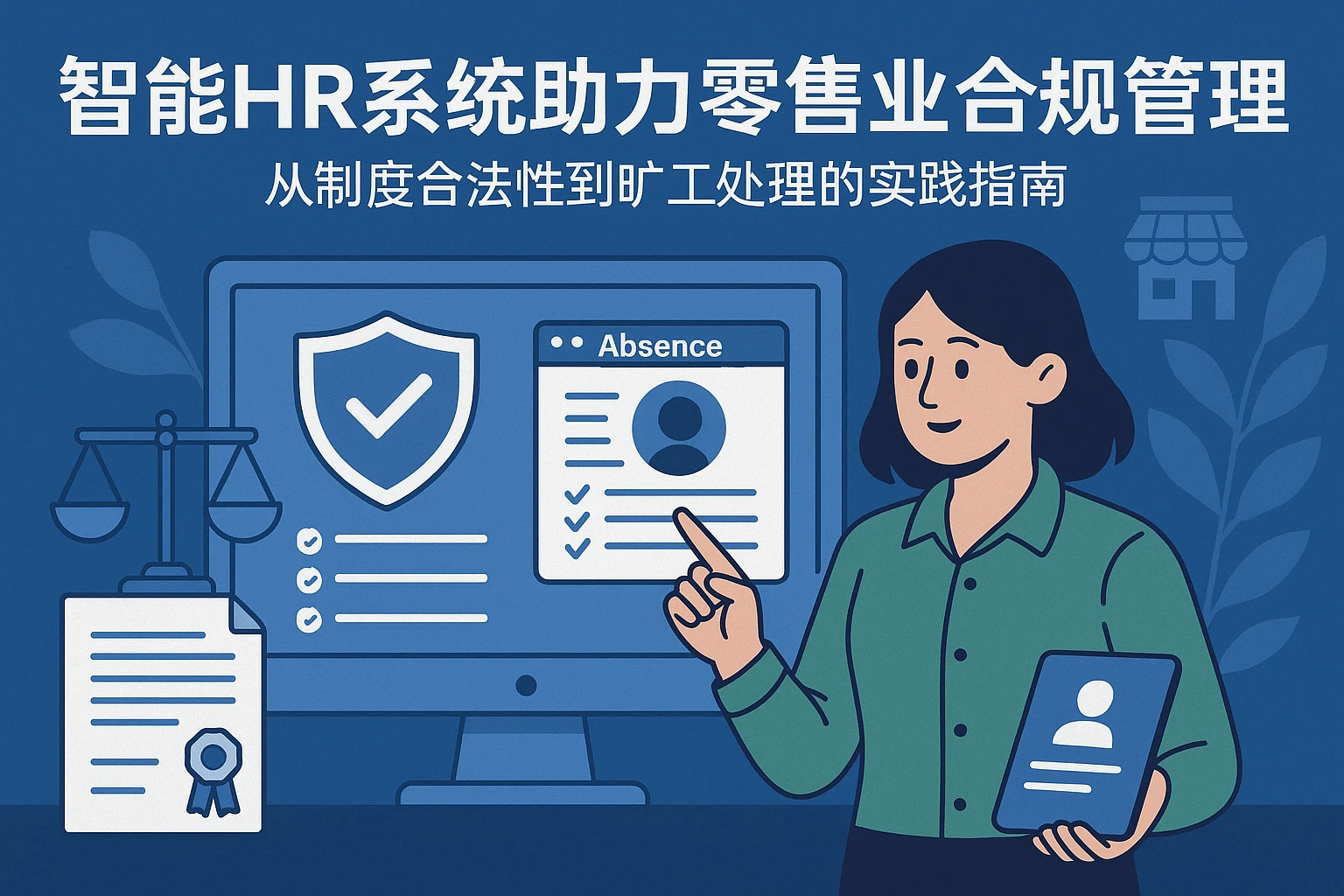 智能HR系统助力零售业合规管理：从制度合法性到旷工处理的实践指南