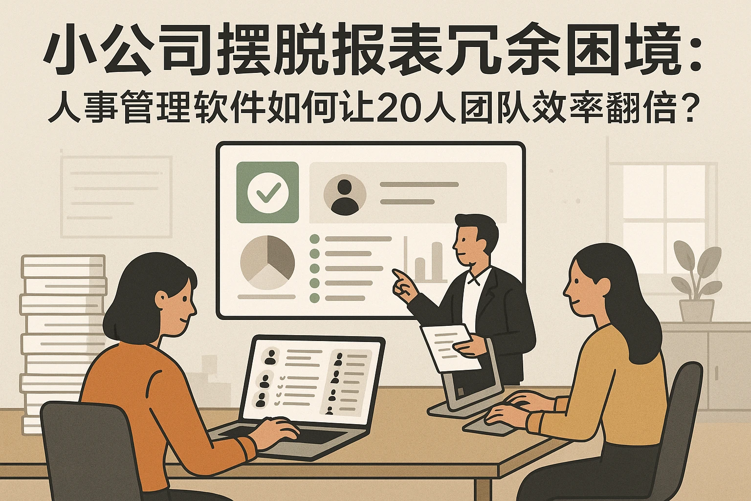 小公司摆脱报表冗余困境：人事管理软件如何让20人团队效率翻倍？