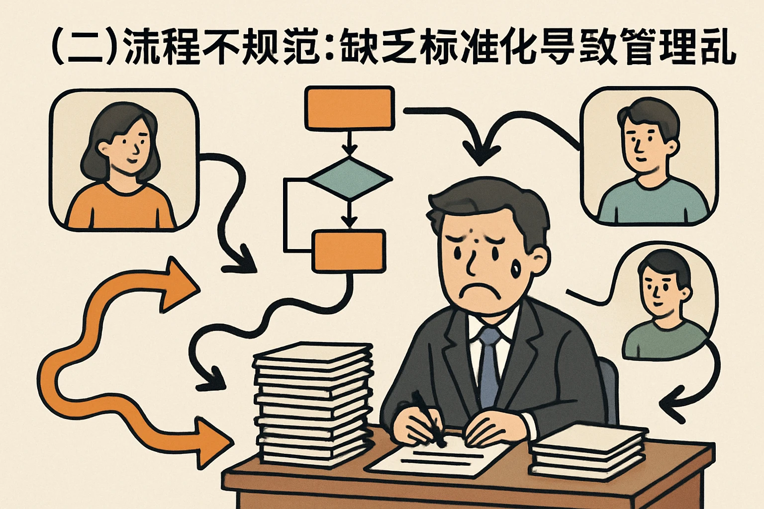 （二）流程不规范：缺乏标准化导致管理混乱