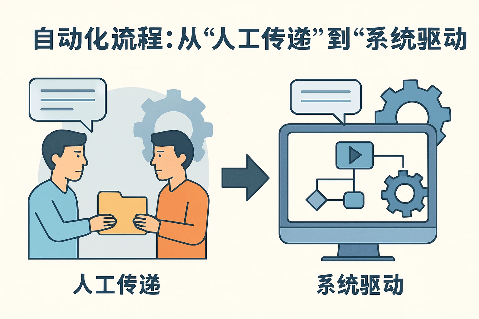 2. 自动化流程：从“人工传递”到“系统驱动”