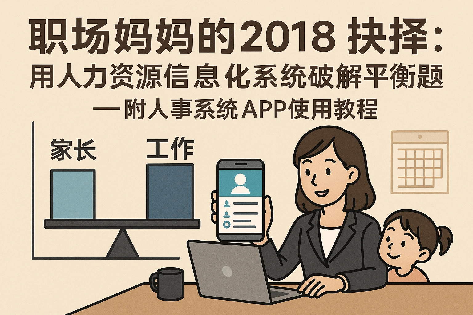 职场妈妈的2018抉择：用人力资源信息化系统破解平衡难题——附人事系统APP使用教程