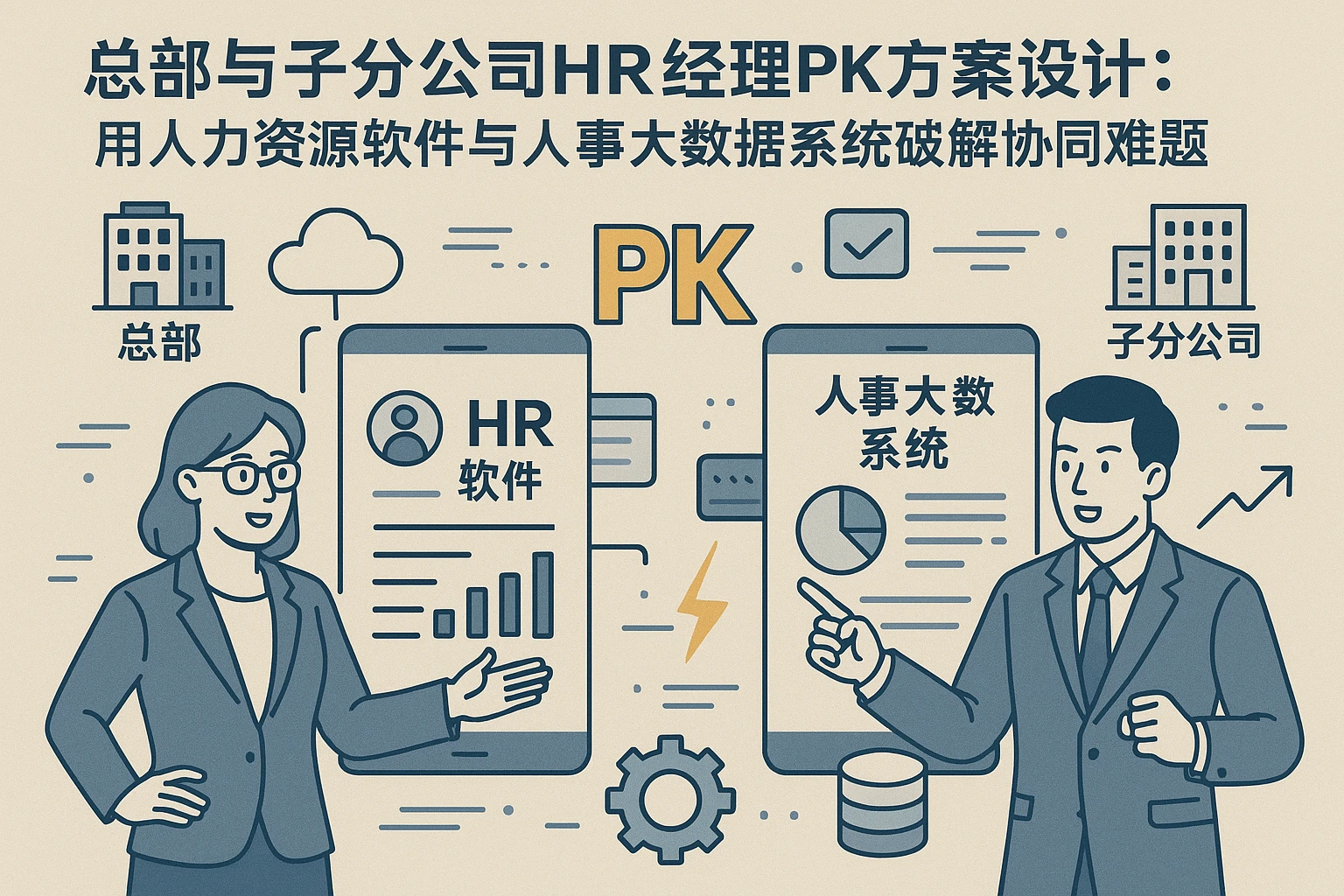 总部与子分公司HR经理PK方案设计：用人力资源软件与人事大数据系统破解协同难题