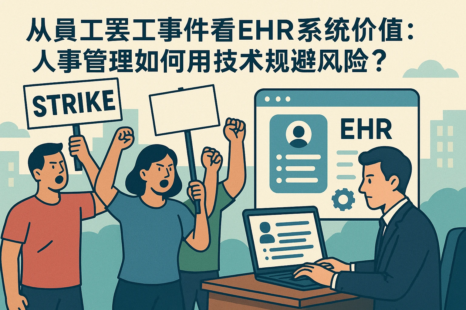 从员工罢工事件看EHR系统价值：人事管理如何用技术规避风险？