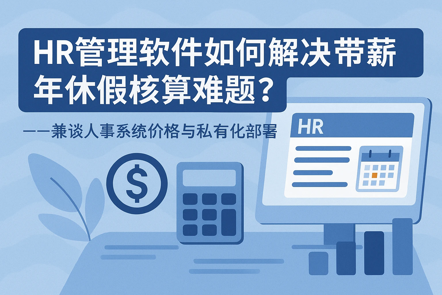 HR管理软件如何解决带薪年休假核算难题？——兼谈人事系统价格与私有化部署选择