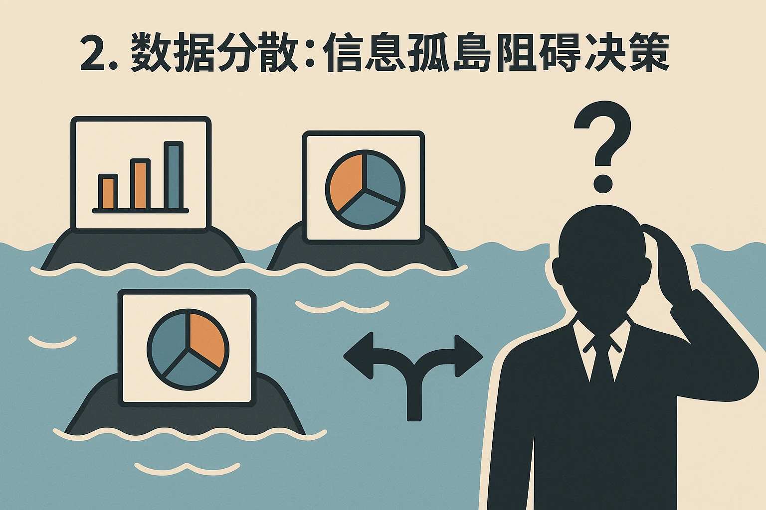 2. 数据分散：信息孤岛阻碍决策
