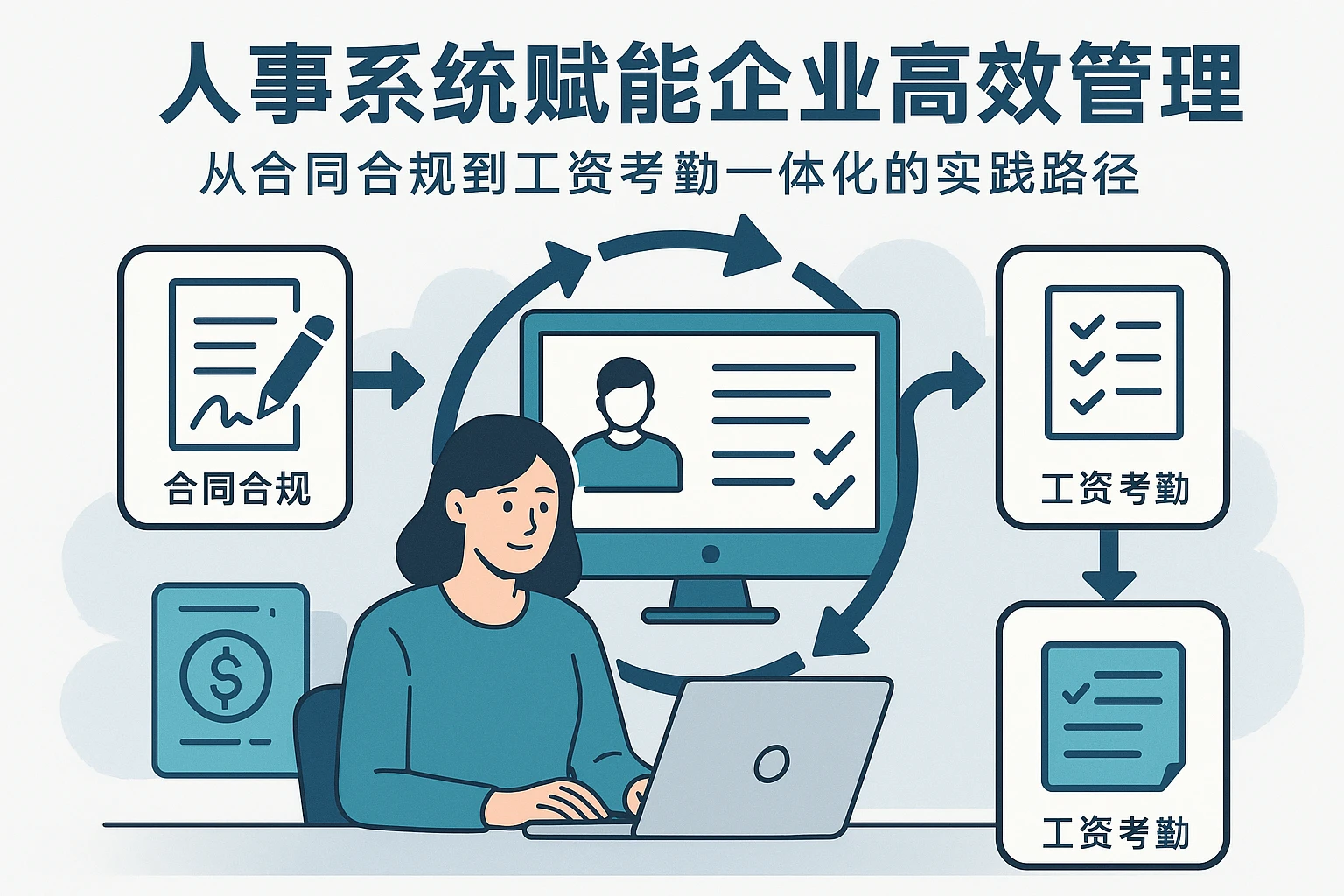 人事系统赋能企业高效管理：从合同合规到工资考勤一体化的实践路径